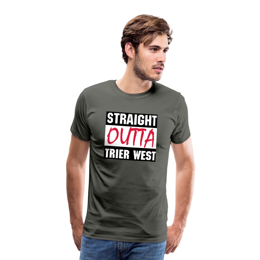 Trier West Männer Premium T-Shirt - Asphalt