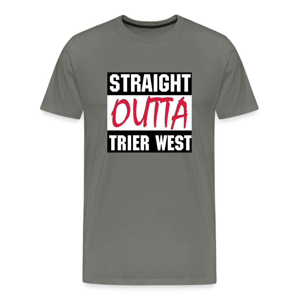 Trier West Männer Premium T-Shirt - Asphalt