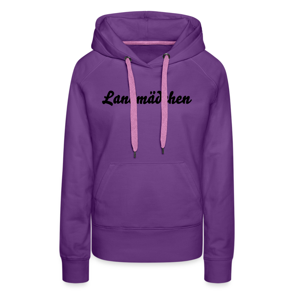 Landmädchen Frauen Premium Hoodie - Purple