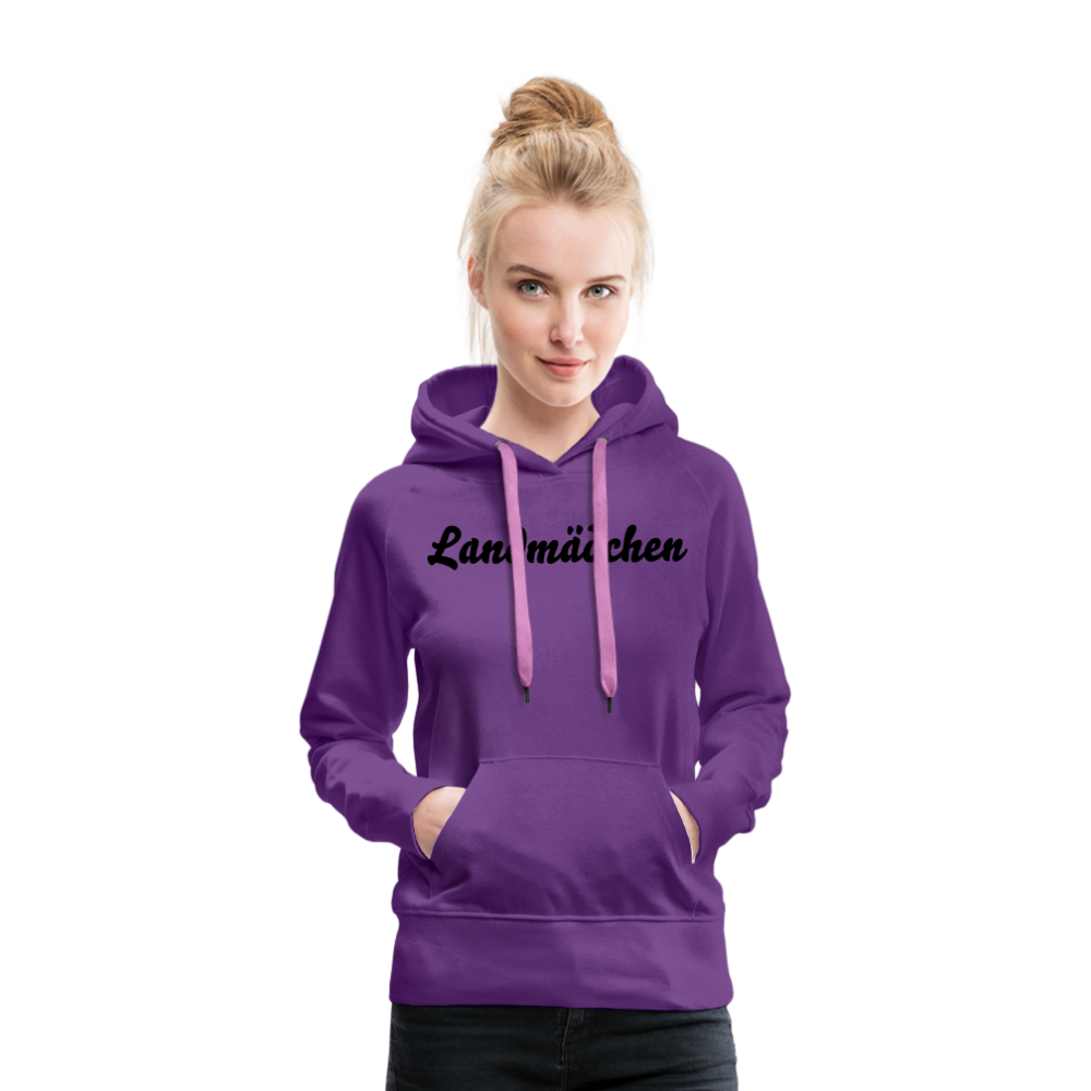 Landmädchen Frauen Premium Hoodie - Purple
