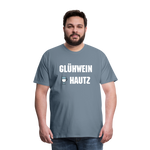 Glühweinhautz Männer Premium T-Shirt - Blaugrau