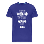 Dorfkind Motiv Männer Premium T-Shirt - Königsblau