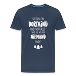 Dorfkind Motiv Männer Premium T-Shirt - Navy