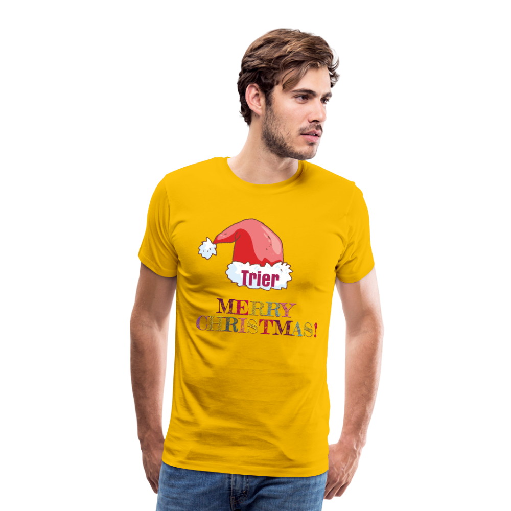 Weihnachten Männer Premium T-Shirt - Sonnengelb
