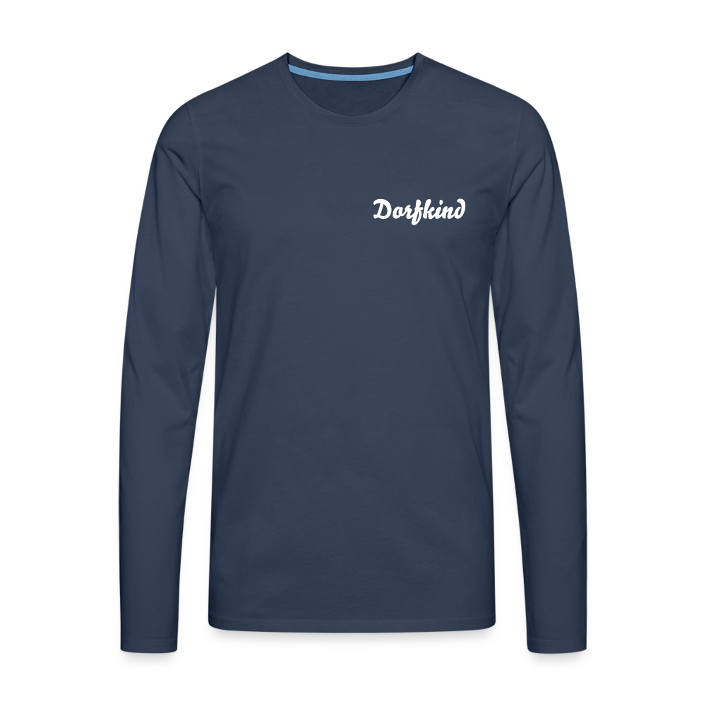 Dorfkind Männer Premium Langarmshirt - Navy