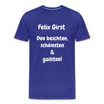 FELIX Männer Premium T-Shirt - Königsblau