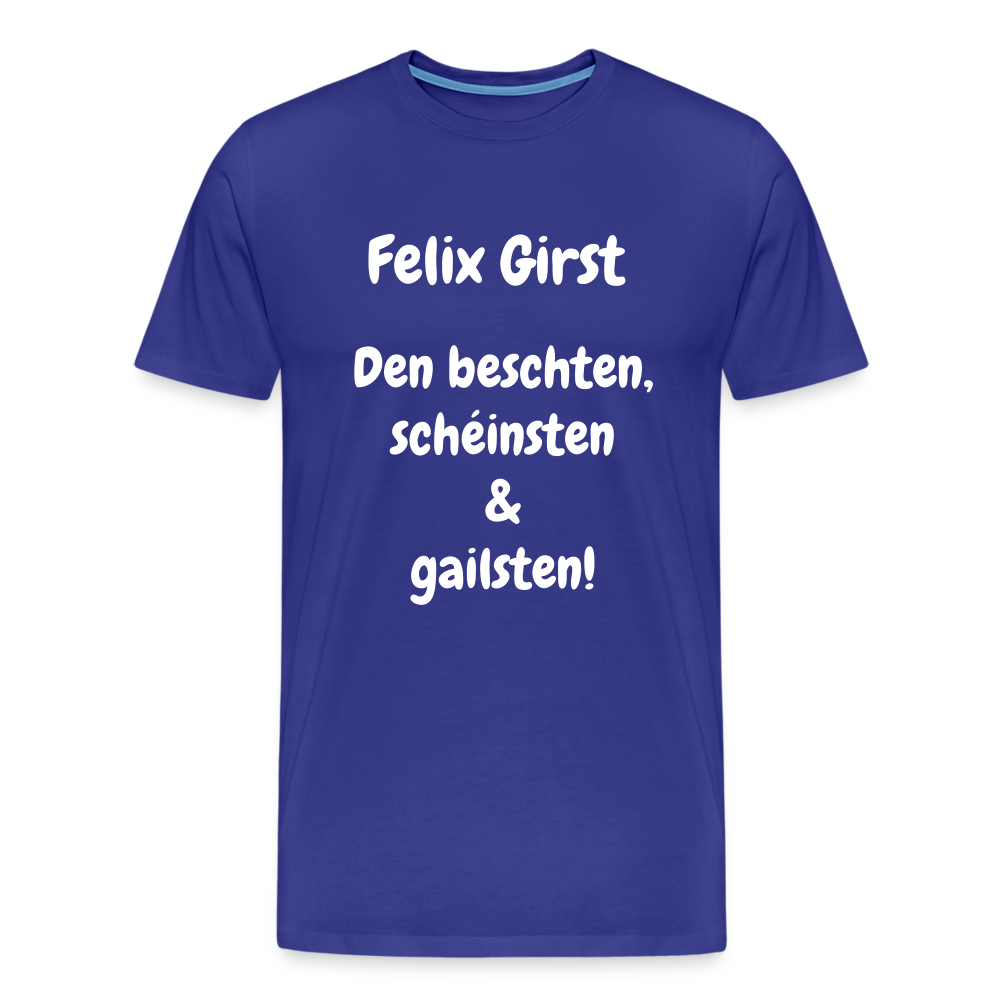 FELIX Männer Premium T-Shirt - Königsblau