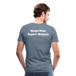 FELIX Männer Premium T-Shirt - Blaugrau