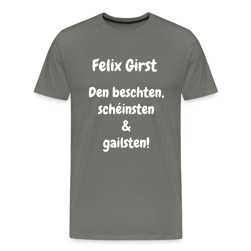 FELIX Männer Premium T-Shirt - Asphalt