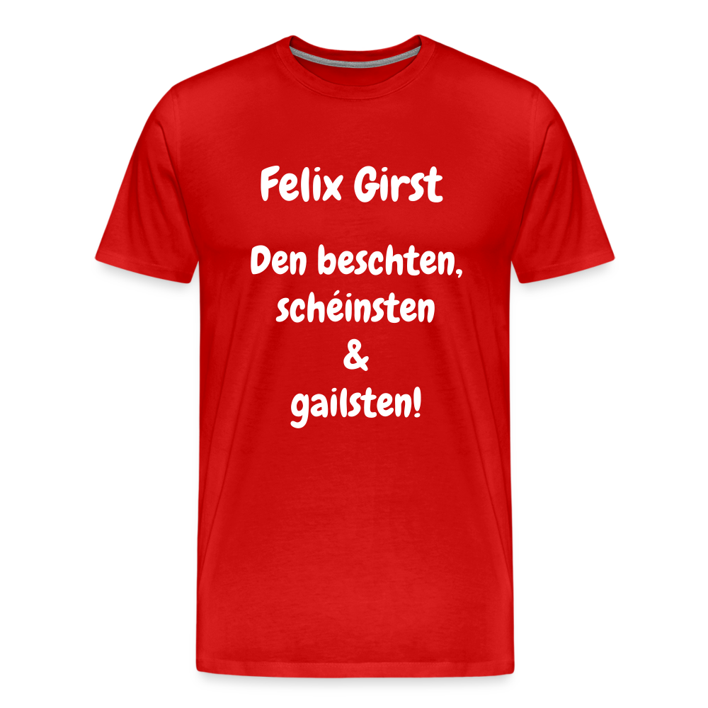 FELIX Männer Premium T-Shirt - Rot