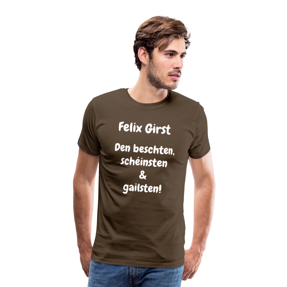 FELIX Männer Premium T-Shirt - Edelbraun