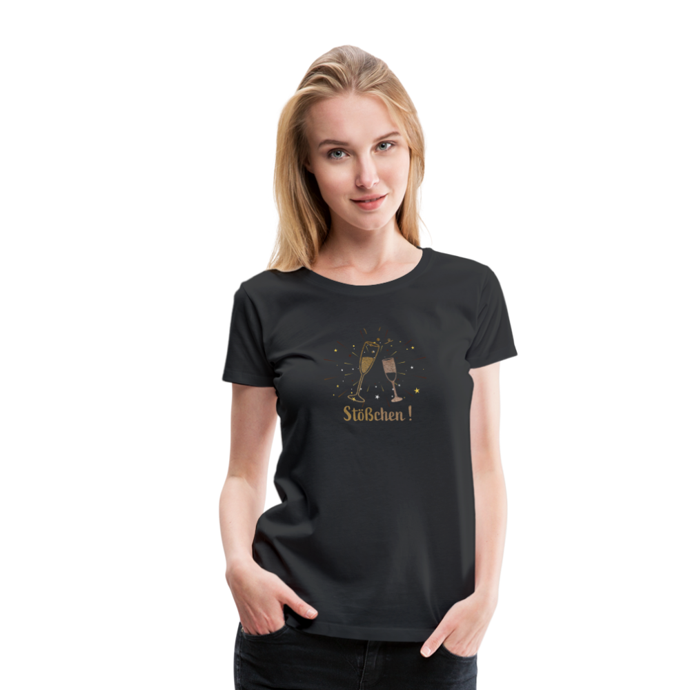 Stößchen Frauen Premium T-Shirt - Schwarz