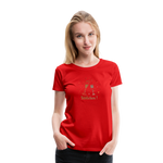 Stößchen Frauen Premium T-Shirt - Rot