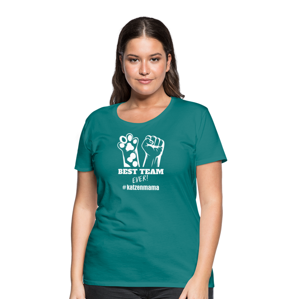 Katzenmama Frauen Premium T-Shirt - Divablau
