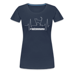 Katzenmama Frauen Premium T-Shirt - Navy