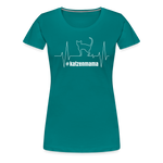 Katzenmama Frauen Premium T-Shirt - Divablau