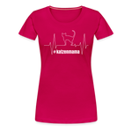 Katzenmama Frauen Premium T-Shirt - dunkles Pink