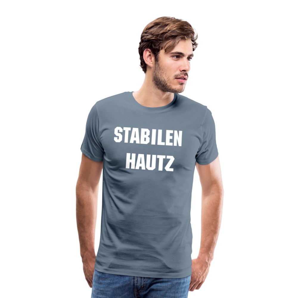 Stabilen Hautz Männer Premium T-Shirt - Blaugrau