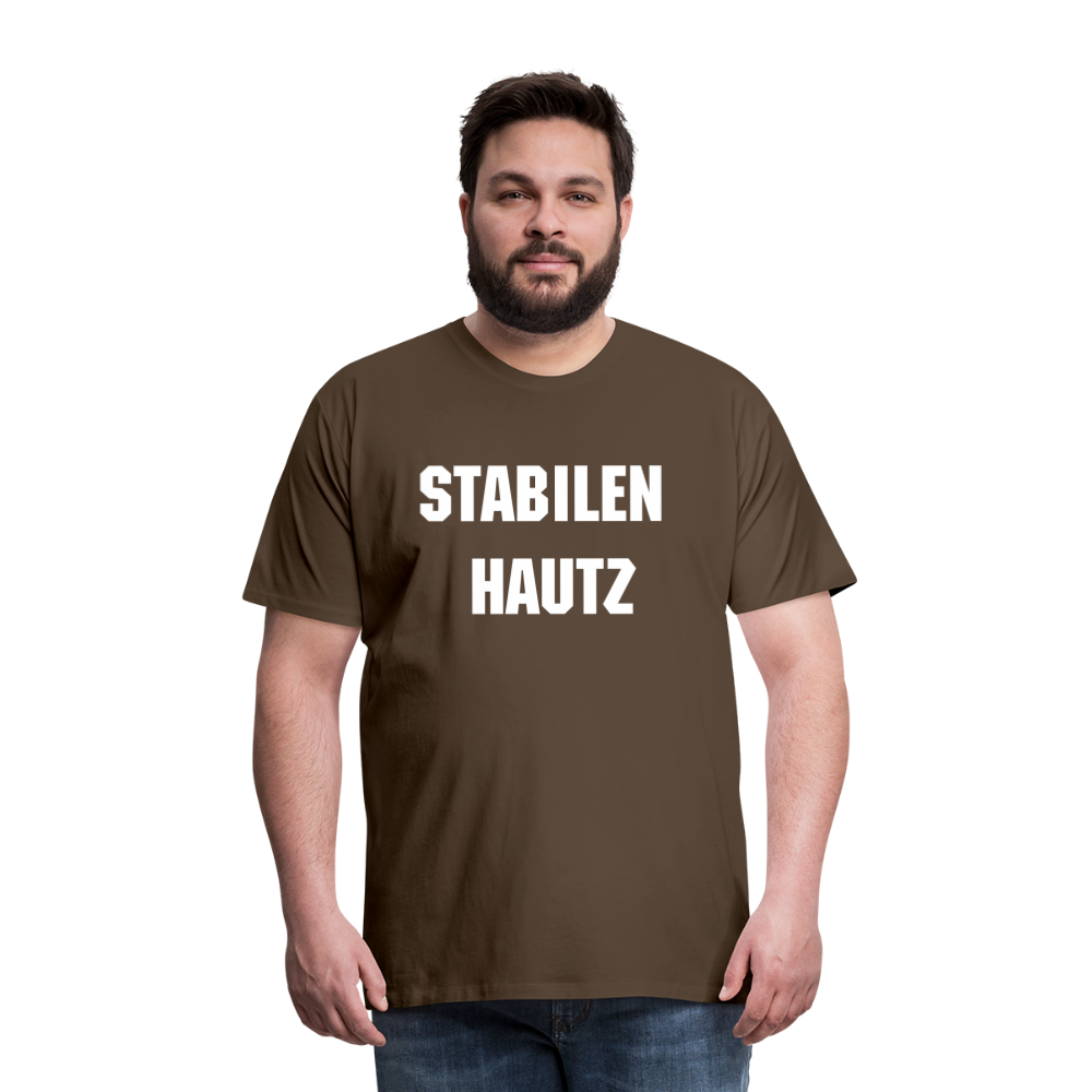 Stabilen Hautz Männer Premium T-Shirt - Edelbraun