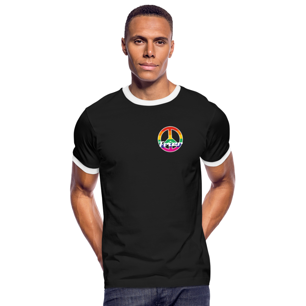 Pride Trier Männer Kontrast-T-Shirt - Schwarz/Weiß