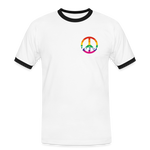 Pride Trier Männer Kontrast-T-Shirt - Weiß/Schwarz