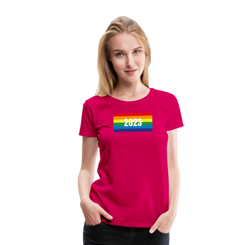 Pride Frauen Premium T-Shirt - dunkles Pink