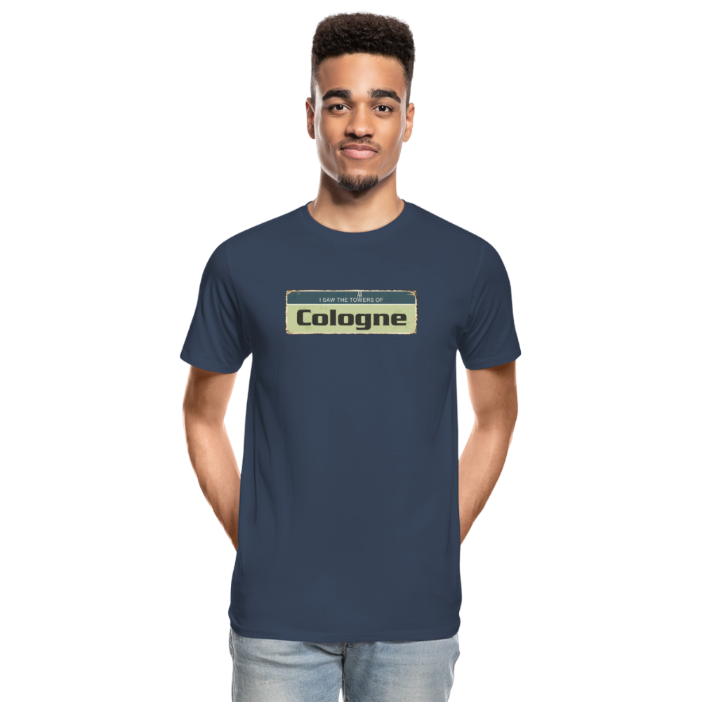 Köln Männer Premium Bio T-Shirt - Navy