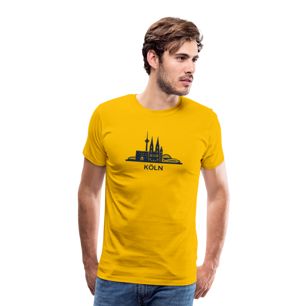Köln Männer Premium T-Shirt - Sonnengelb