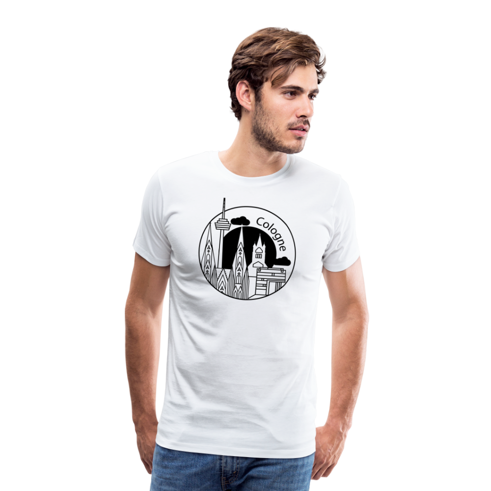 Köln Männer Premium T-Shirt - weiß