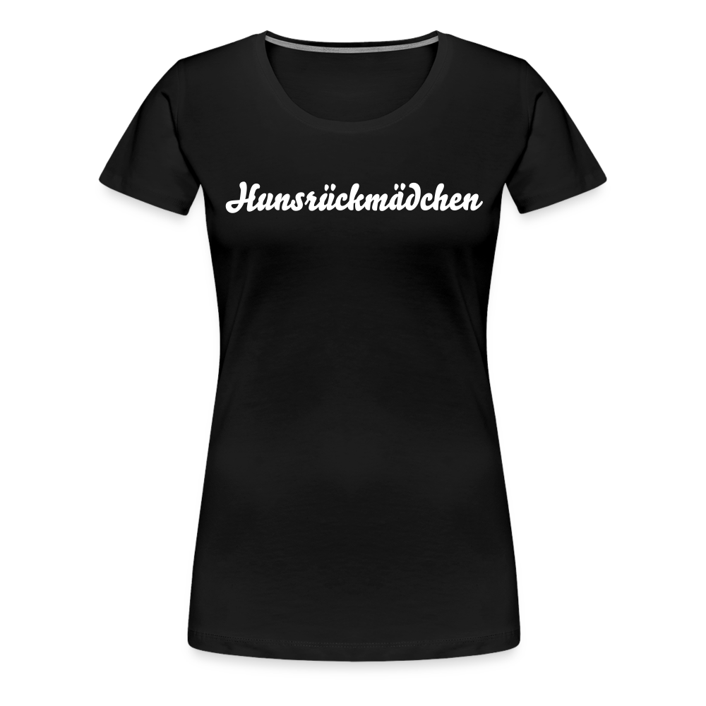 Hunsrück Frauen Premium T-Shirt - Schwarz